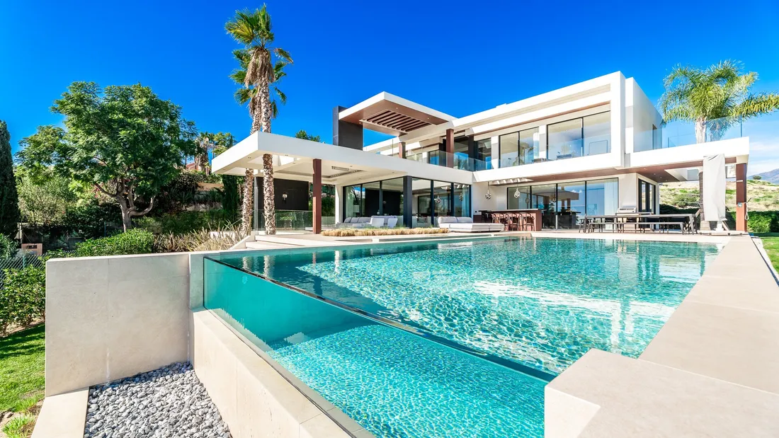 Modern villa with a pool